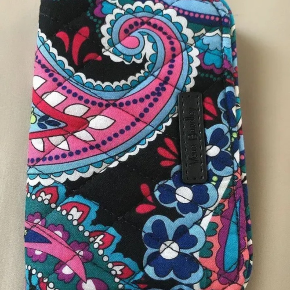 Vera Bradley Small Bi-fold Wallet Haymarket Paisley with RFID